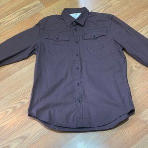 G - star raw 3301 SLIM SHIRT (brown )